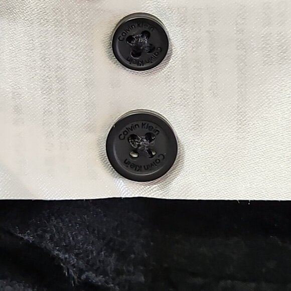 Calvin Klein Flannel Shirt Men's M Medium Black Check Long Sleeve EUC Old Money - Picture 8 of 15